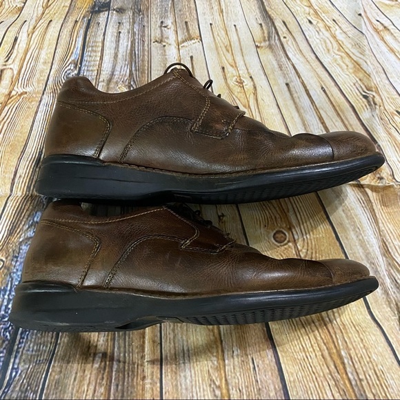 Johnston Murphy Shuler Bicycle Brown Leather Loafers Size 9.5